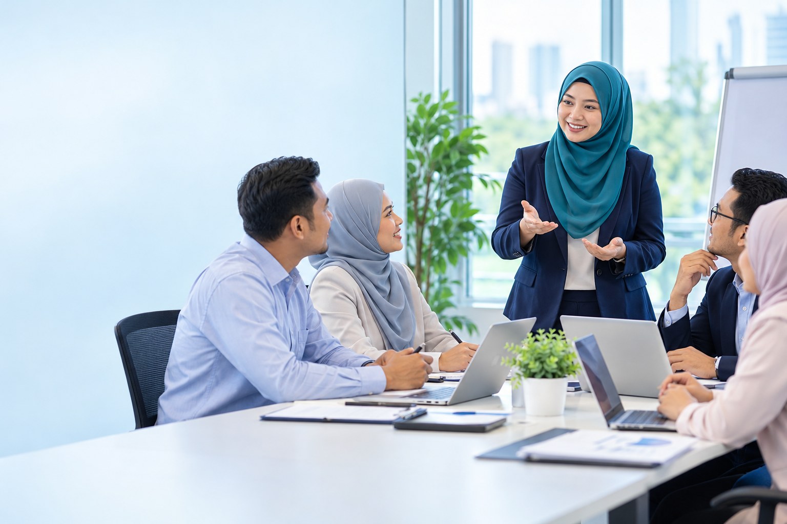 Malay trainer and participants in a professional learning session